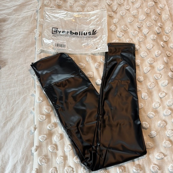 Pants - Pleather Black Leggings